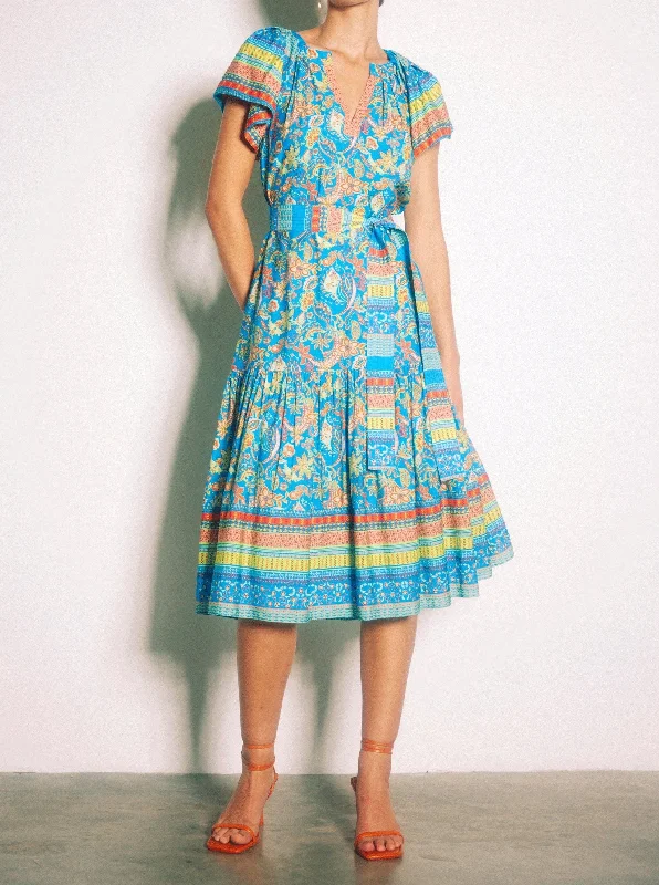 Resort tropical dress-Madi Paisley Dress