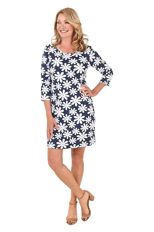 Artsy tie-dye dress-Daisy Dots UPF50+ Travel Dress