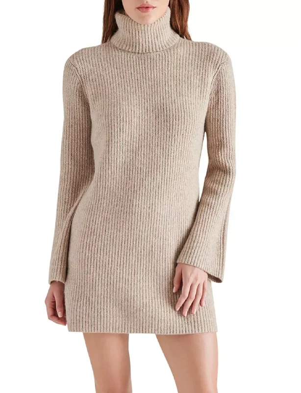 Glamorous sequin dress-Abbie Sweater Dress, Oatmeal