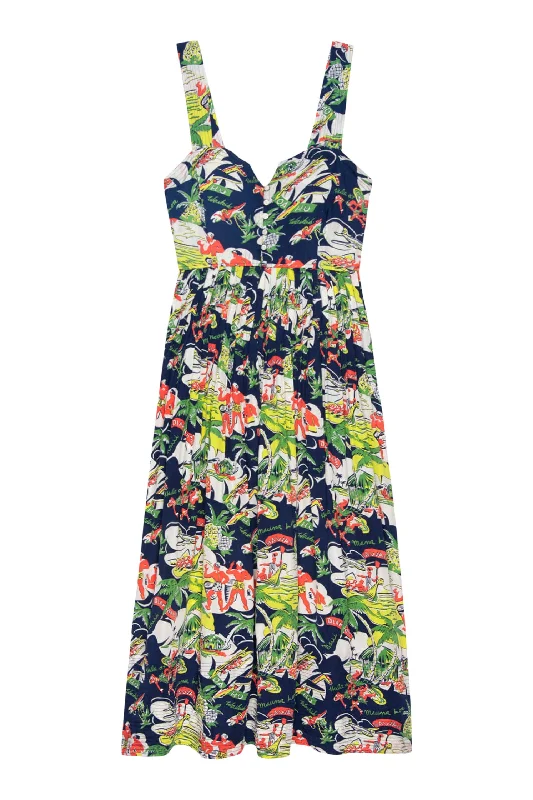 Camouflage casual dress-The Great Day Breaker Dress in Surfjack Print