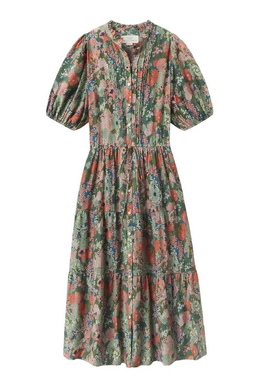 Cotton sundress-Trovata Birds of Paradis Hildie Dress in Tranquil Mist