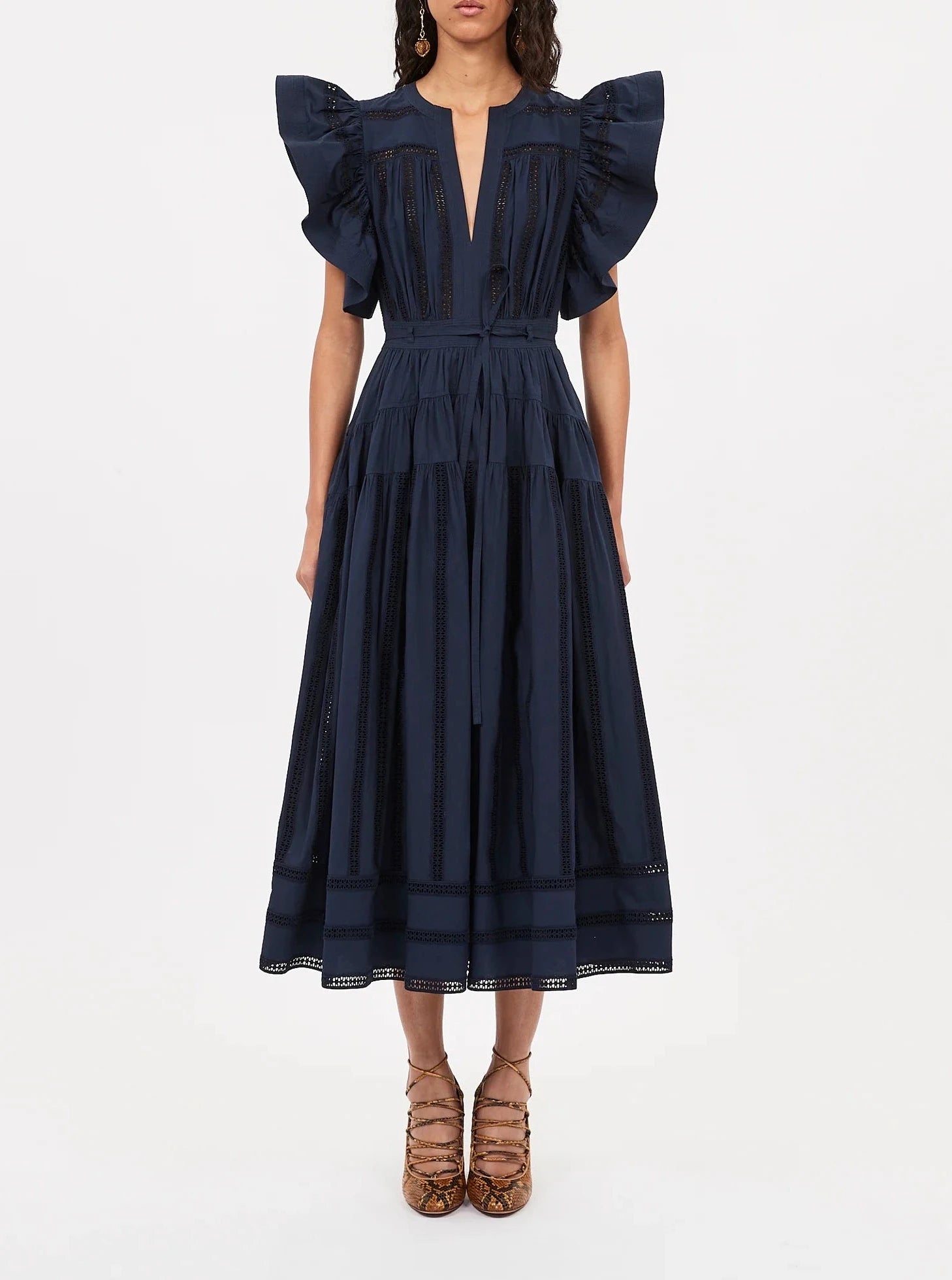 Quilted cozy dress-Ulla Johnson Emery Dress in Midnight