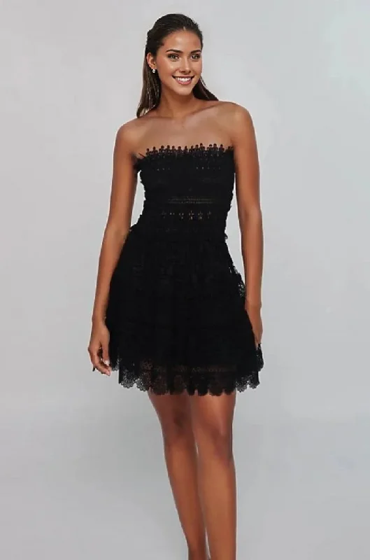 Cut-out festival dress-Vallarta Dress in Black