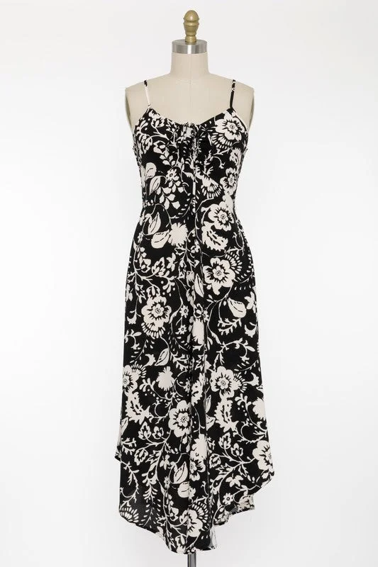 Lace evening dress-Ria Floral Dress