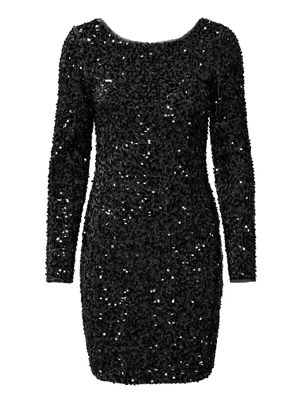 Empire waist dress-Confidence Sequined Dress