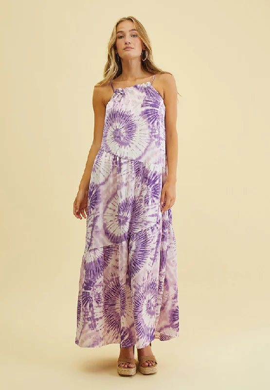 Graceful midi dress-DSNaomi Dress - Hyacinth Print