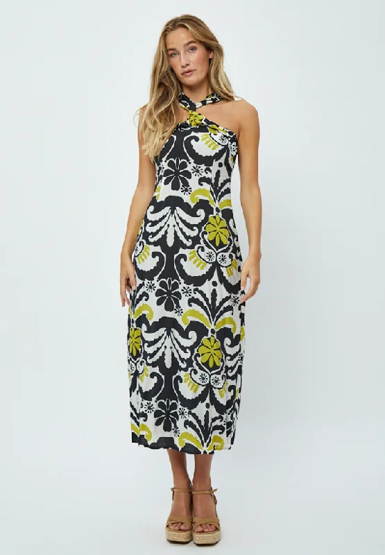 Fitted bodycon dress-DSNori Dress - Gardenia Print