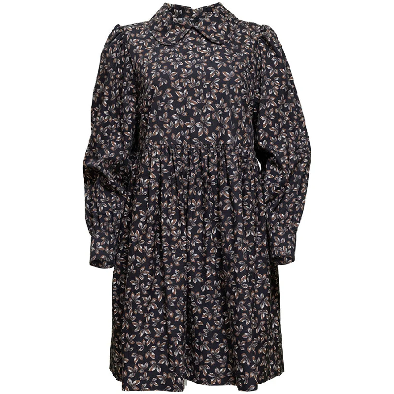 Simple slip dress-COTTON DRESS "HEIBA" WITH FLOWER PRINT