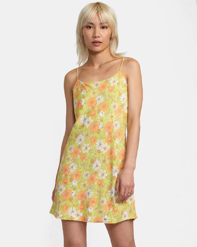 Retro polka dress-Macarthur Midi Dress - Limeade