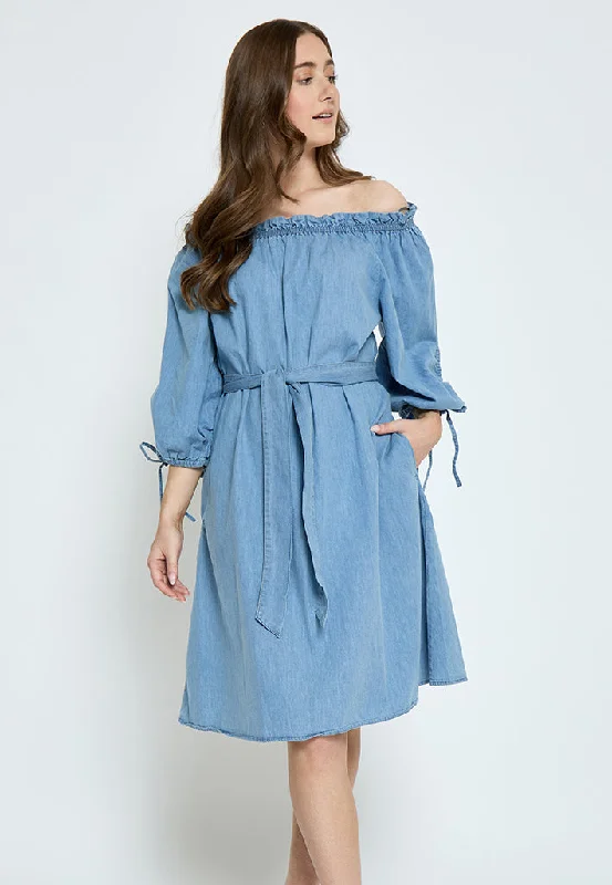 Evening gala dress-MSFelicia Dress - Light Denim