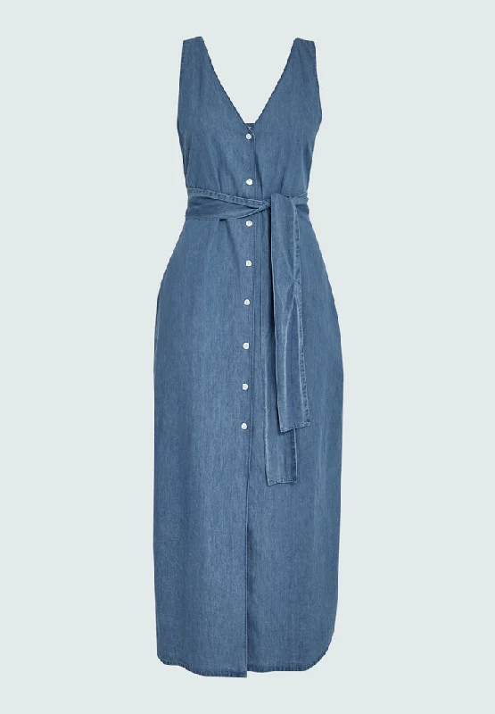 Simple slip dress-PCAllison Dress - Light Blue Wash