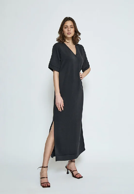 Chiffon cocktail dress-PCDicette Dress - Black