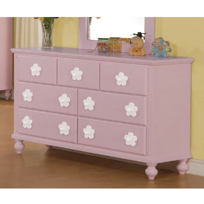 Chevron party dress-Pink/ White Flower Dresser