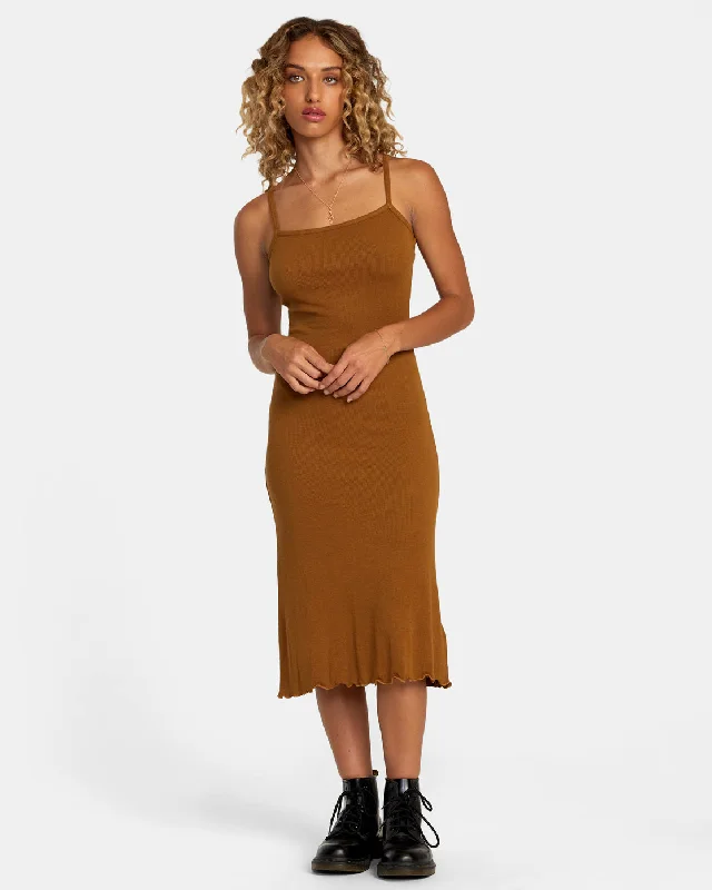 Structured corset dress-Slink Midi Dress - Sienna