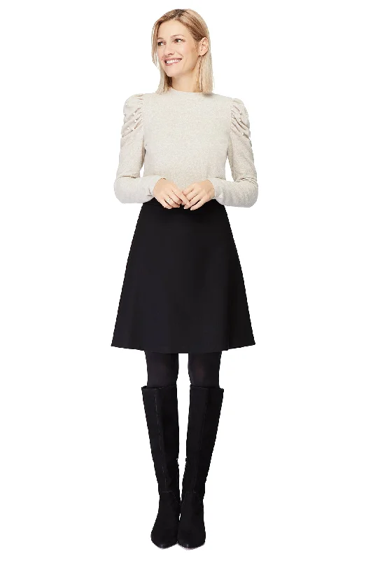 Ombre gradient skirt-Emily Ponte Black Skirt