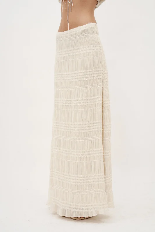 Jersey comfy skirt-Lucia Ivory Skirt