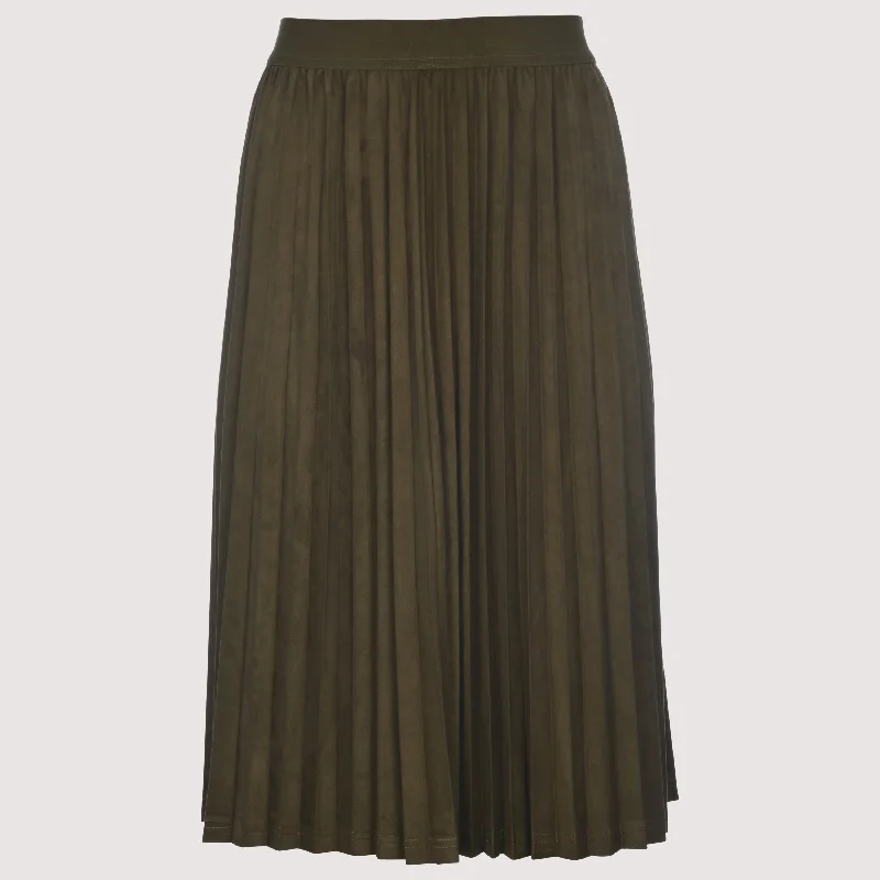 Sexy leather skirt-Modelle Olive Short Brett Skirt W-5023